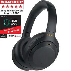 Casti SONY WH-1000XM4, Bluetooth, NFC, Over-Ear, Microfon, Noise Cancelling, negru