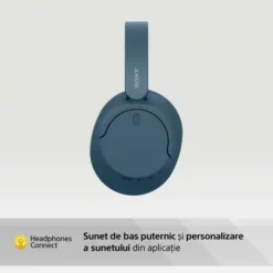 Casti SONY WH-CH720NL, Bluetooth, Over-Ear, Microfon, Noise Cancelling, albastru - imagine 10