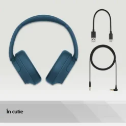 Casti SONY WH-CH720NL, Bluetooth, Over-Ear, Microfon, Noise Cancelling, albastru - imagine 11