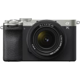 Aparat foto mirrorless Sony Alpha A7C II, 33MP, Full-Frame, Hibrid, 4K + Obiectiv 28-60mm, Argintiu