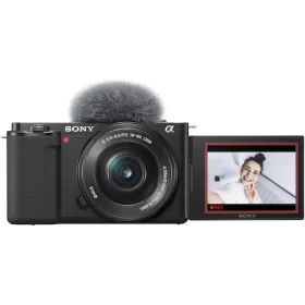Aparat foto Mirrorless Sony Alpha ZV-E10, 24.2MP, 4K, Negru + Obiectiv 16-50mm
