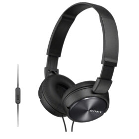 Casti SONY MDR-ZX310 cu bandă de fixare pe cap, microfon, Negru