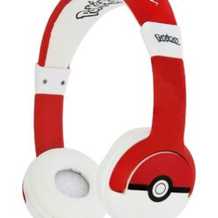 OTL - POKEMON POKEBALL CHILDRENS HEADPHONES RED