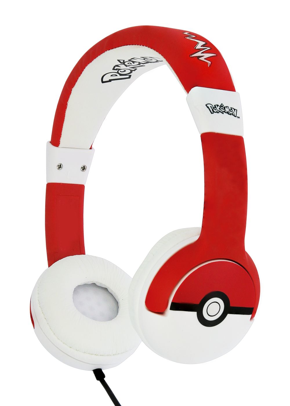 OTL - POKEMON POKEBALL CHILDRENS HEADPHONES RED