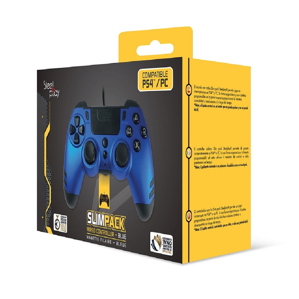 SP - METALTECH - WIRED CONTROLLER - SAPPHIRE BLUE (SLIM)