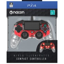 PS4 OFFICIAL LIGHT WIRED CONTROLLER RED