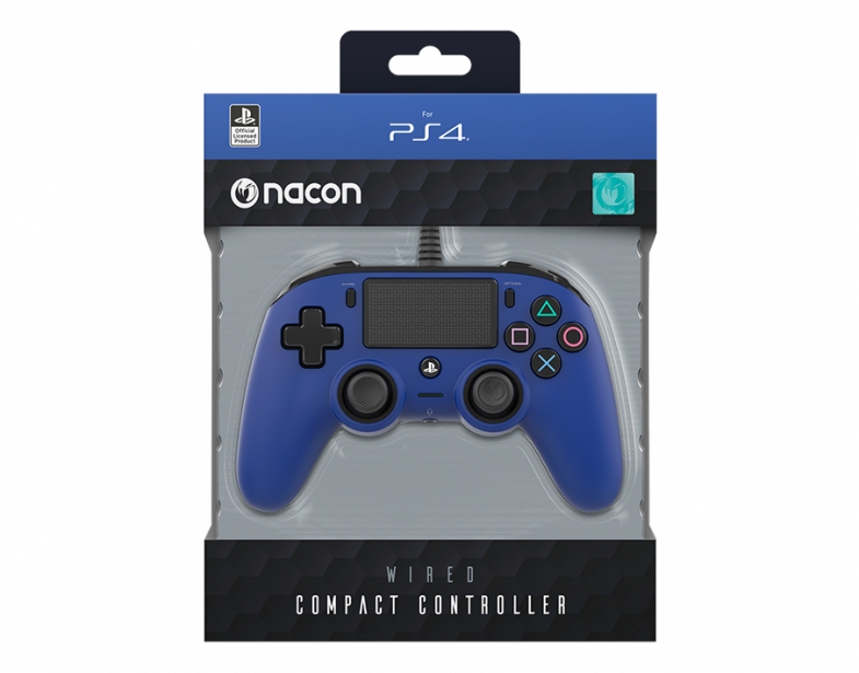 PS4 WIRED COMPACT CONTROLLER BLUE