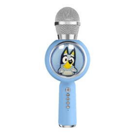 OTL - POPSING LED LIGHT UP WIRELESS KARAOKE MICROPHONE BLUEY