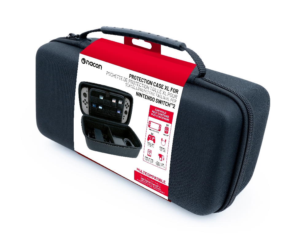 BLACK HARD CASE POUCH FOR NINTENDO SWITCH 2 XL