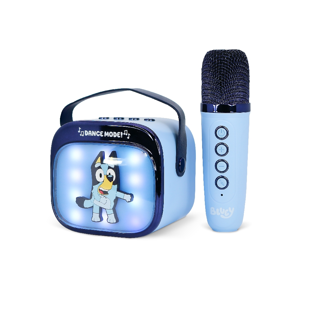 OTL - BLUEY POPSING LED LIGHT-UP WIRELESS KARAOKE SPEAKER & MICROPHONE