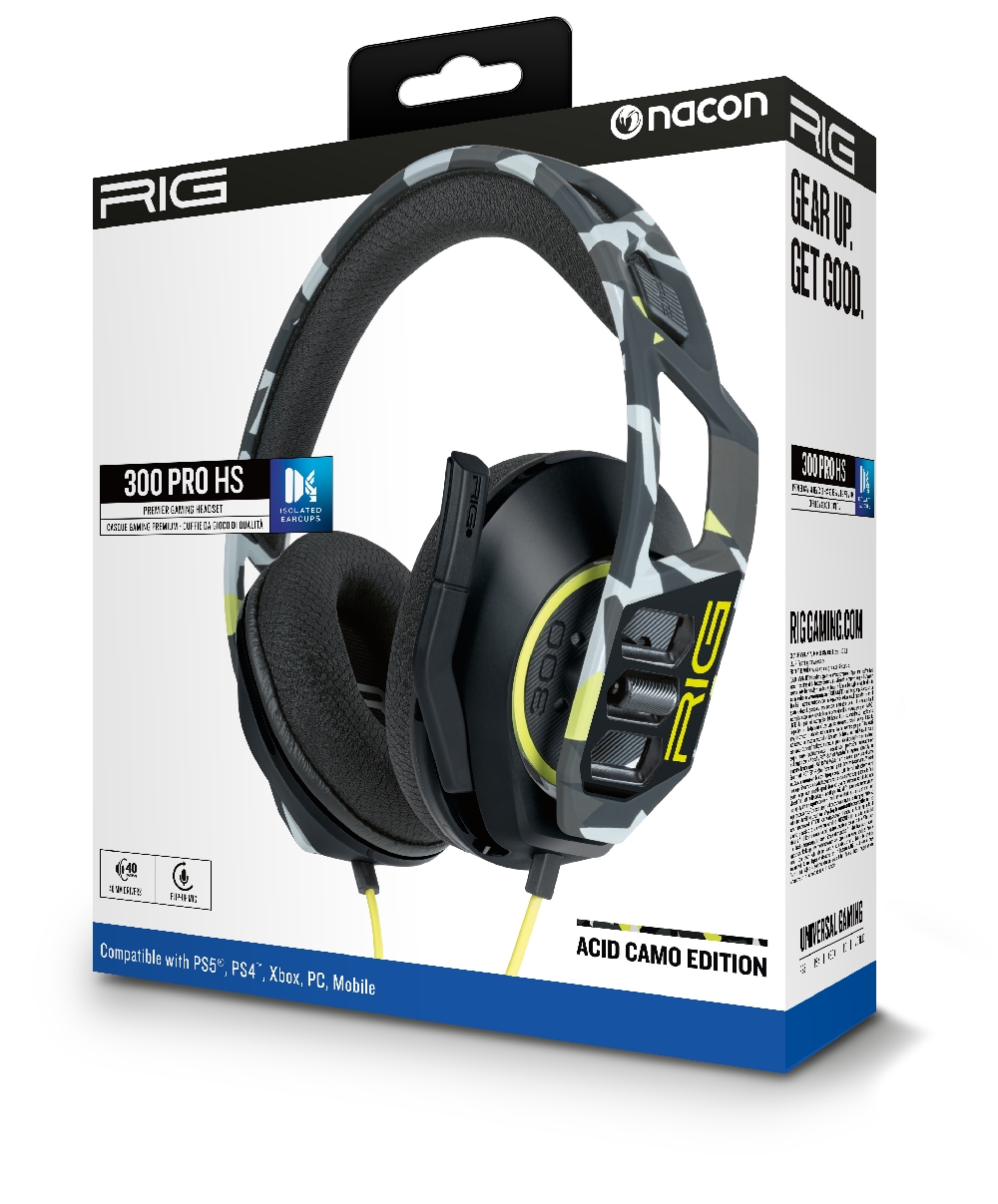 RIG 300 PRO HS GAMING HEADSET ACID CAMO PS5