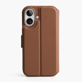 VONMAEHLEN - VEGAN LEATHER FOLIO_IPHONE 17_BROWN