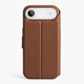 VONMAEHLEN - VEGAN LEATHER FOLIO_IPHONE 17 AIR_BROWN