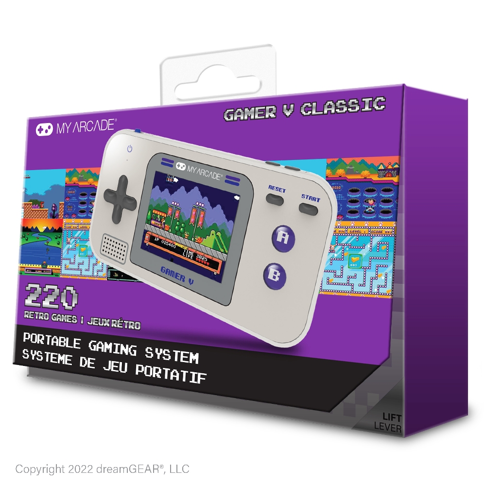 GAMER V CLASSIC (220 GAMES IN 1) (GRAY & PURPLE)