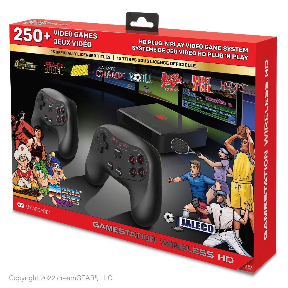 GAMESTATION WIRELESS WITH DATA EAST AND JALECO HITS (250+ GAMES IN 1)