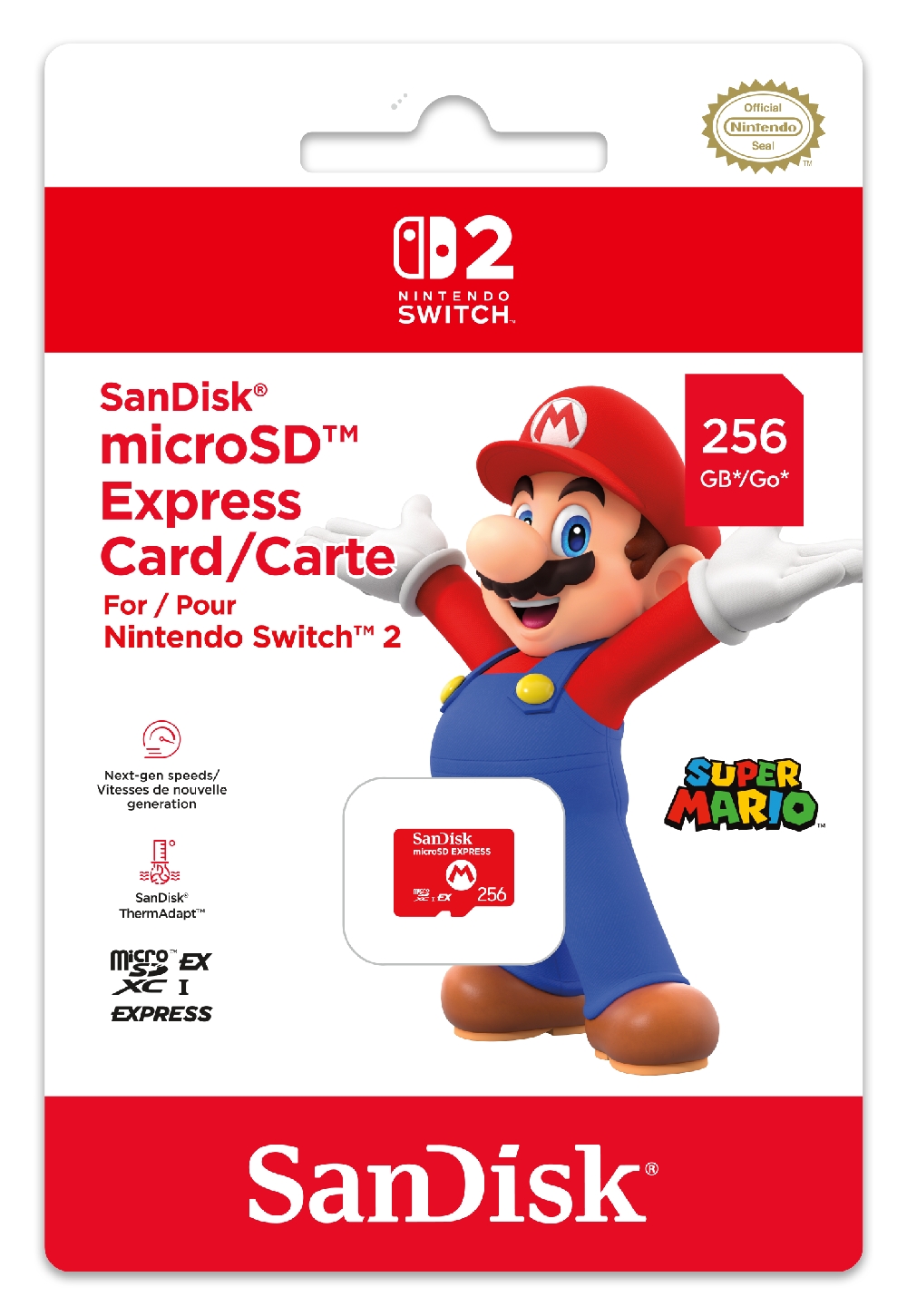 NINTENDO SWITCH 2 MICRO SD CARD SANDISK