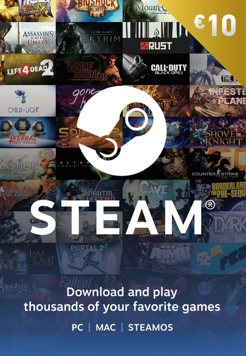 STEAM WALLET 10 EURO ROMANIA (CD KEY) (VOUCHER CU SCOP MULTIPLU) PC
