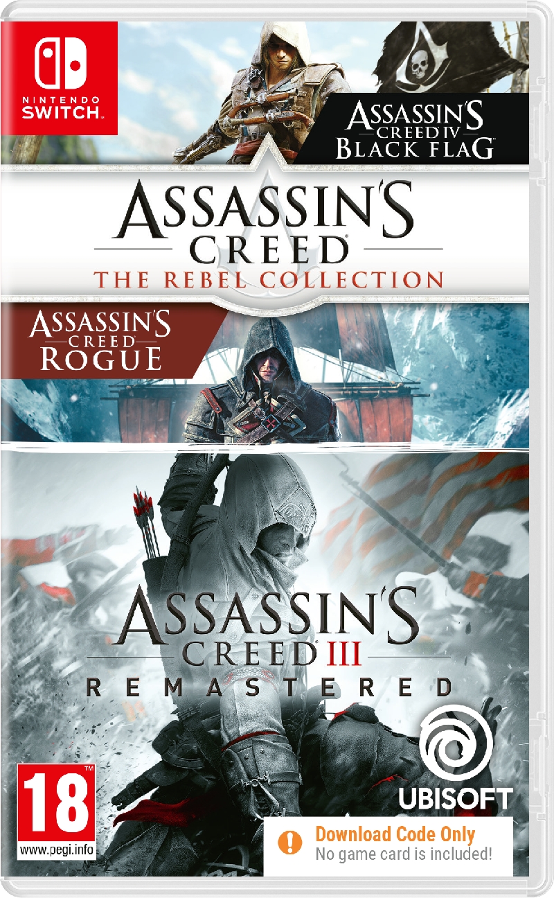 COMPILATION ASSASSINS CREED REBEL & AC3 LIBERATION REMASTER (CODE IN A BOX) Nintendo Switch