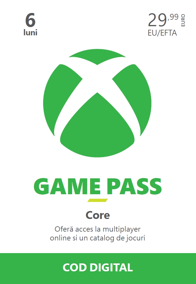XBOX GAME PASS ESSENTIAL 6M EUROZONE PK LIC ONLINE ESD Xbox One