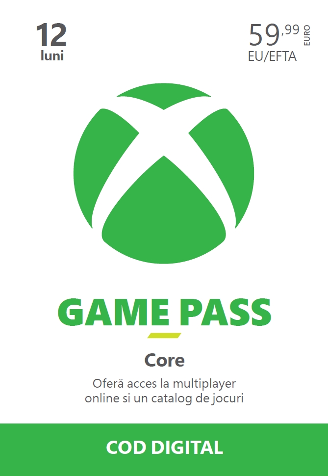 XBOX GAME PASS ESSENTIAL 12M EUROZONE PK LIC ONLINE ESD Xbox One