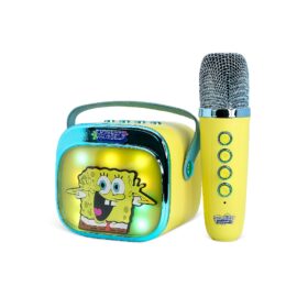 OTL - SPONGEBOB SQUAREPANTS POPSING LED LIGHT UP WIRELESS KARAOKE SPEAKER WITH MICROPHONE