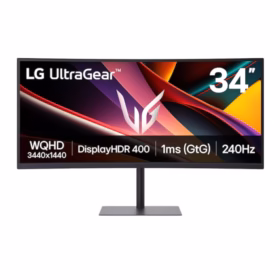 Monitor Gaming VA LED LG 34″ 34G630A-B, WQHD 3440 x 1440, HDMI, DisplayPort, Ecran curbat, Boxe, 240 Hz, 1 ms Negru