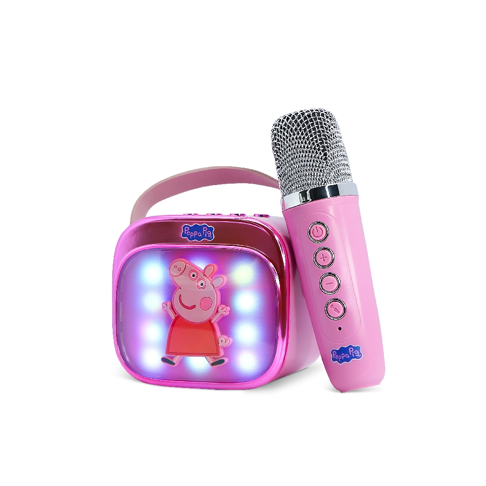 OTL - PEPPA PIG POPSING LED LIGHT UP WIRELESS KARAOKE SPEAKER WITH MICROPHONE