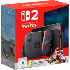 Consola NINTENDO Switch 2, Joy-Con Light Red/Light Blue + Mario Kart World
