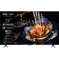 Televizor TCL Mini LED 75C61KS, 189 cm, Smart Google TV, 4K Ultra HD, Onkyo