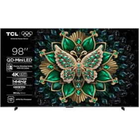 Televizor TCL QD-MiniLED 98C61K, 248 cm, Smart Google TV, 4K Ultra HD, 144Hz, Onkyo