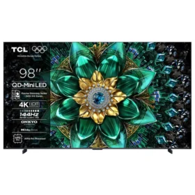 Televizor TCL QD-MiniLED 98Q6C, 248 cm, Smart Google TV, 4K Ultra HD, 144Hz, Onkyo