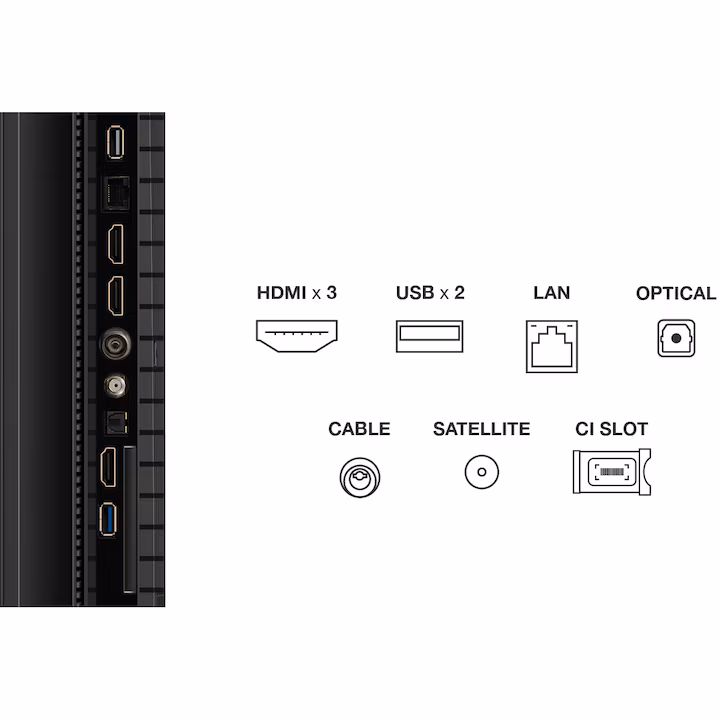 Televizor TCL QLED 85P7K, 214 cm, Smart Google TV, 4K - imagine 8