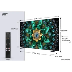 Televizor TCL QD-MiniLED 98Q6C, 248 cm, Smart Google TV, 4K Ultra HD, 144Hz, Onkyo - imagine 7