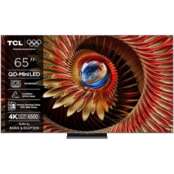 Televizor TCL QD-MiniLED 65Q8C, 164 cm, Smart Google TV, 4K Ultra HD, 144Hz, Bang & Olufsen