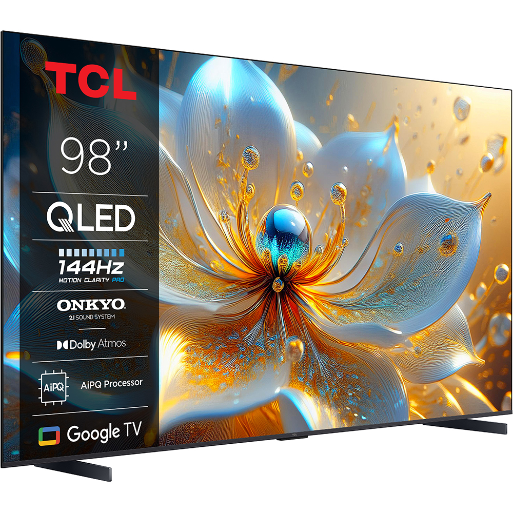 Televizor TCL QLED 98P89K, 248 cm, Smart Google TV, 4K Ultra HD, 144Hz, Onkyo - imagine 3
