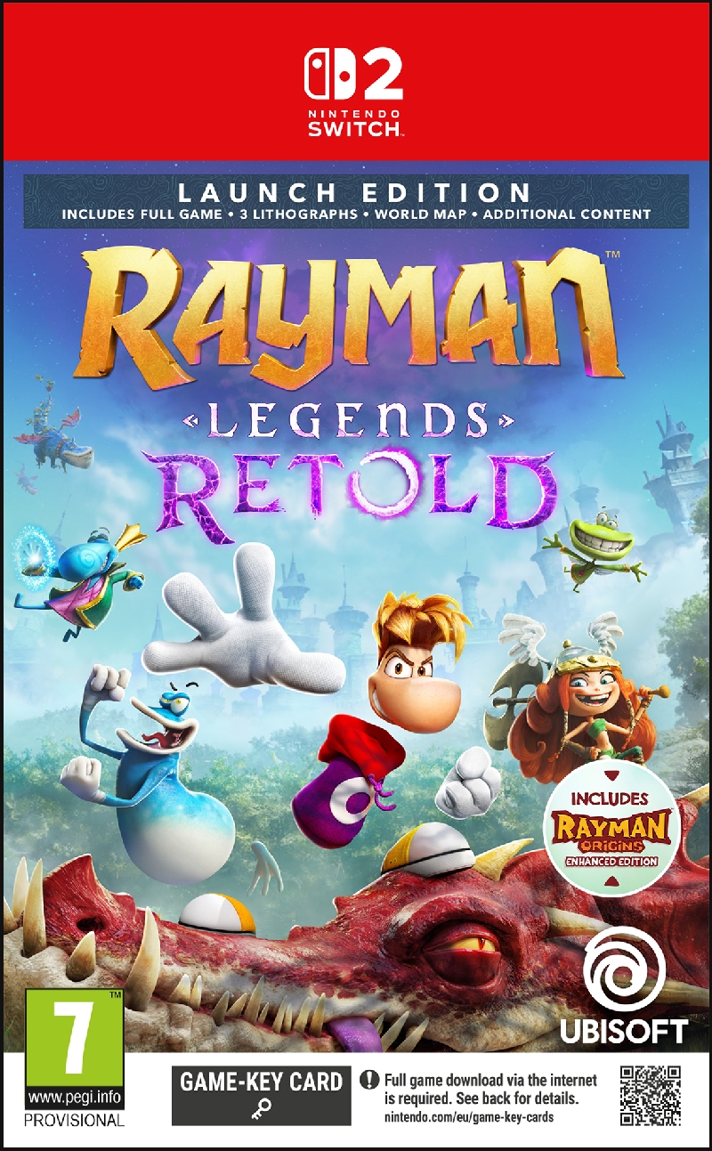 RAYMAN LEGENDS RETOLD LAUNCH EDITION (GAME KEY CARD) Nintendo Switch 2