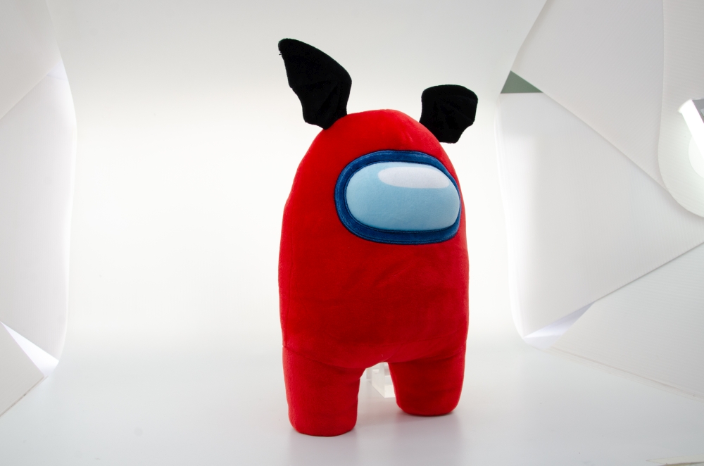 YUME AMONG US OFFICIAL 12 PLUSH WITH ACCESSORY RED WITH BAT WINGS