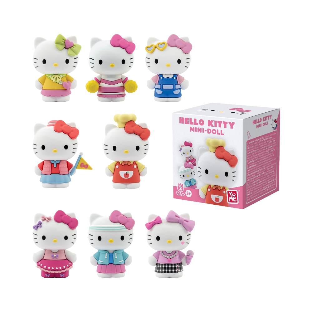 YUME HELLO KITTY 5CM MINI-DOLL CUTE OUTFITS SERIES