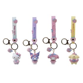 YUME HELLO KITTY KEYCHAIN & STRAP PEACH SERIES