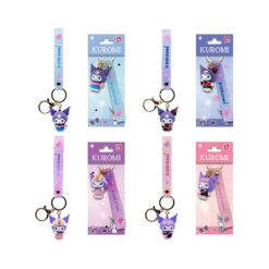 YUME HELLO KITTY AND FRIENDS KEYCHAIN & STRAP KUROMI CUTE OUTFIT SERIES