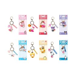 YUME HELLO KITTY AND FRIENDS KEYCHAIN & STRAP TEA PARTY SERIES
