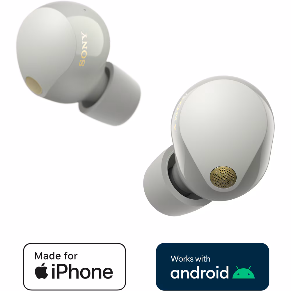 Casti SONY WF-1000XM5S, True Wireless, Bluetooth, In-ear, Microfon, Noise Cancelling, argintiu - imagine 2
